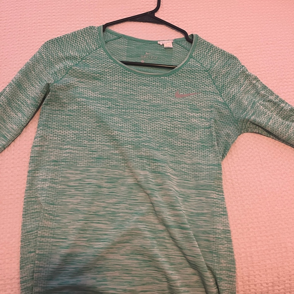 Nike Teal Dri-FIT Long Sleeve Shirt